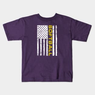 Softball flag Kids T-Shirt